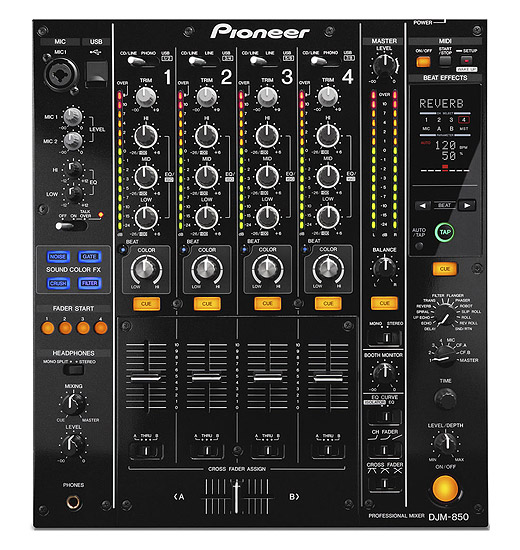 Pioneer DJM-850-K 4 Ch. High-End Dig. Mixer (BL) :: Euro